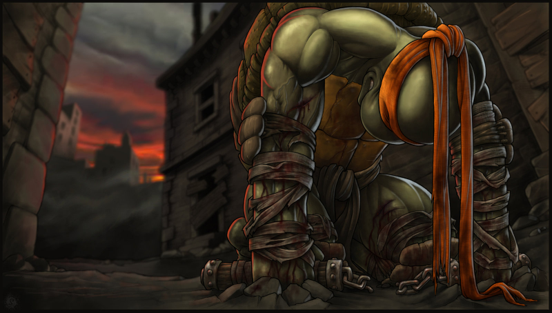 Illustration for article titled Is this the most gut-wrenching Ninja Turtles fan art ever made?